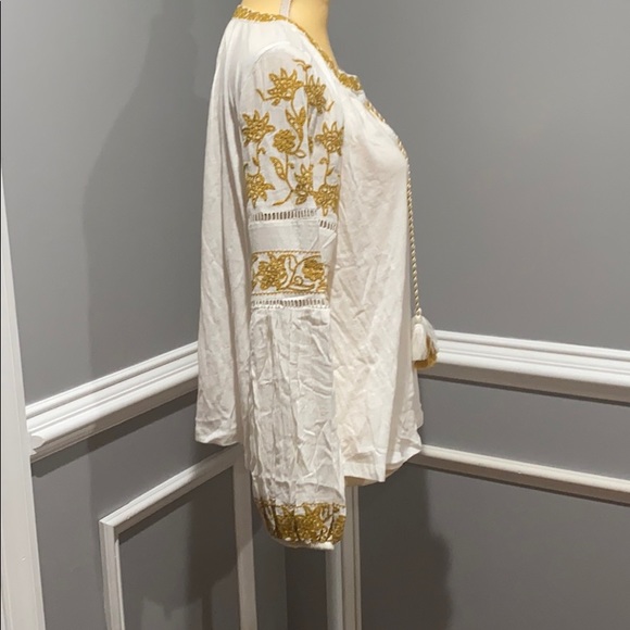 Anthropologie AJA EMBROIDERED BLOUSE size … - Picture 8 of 14
